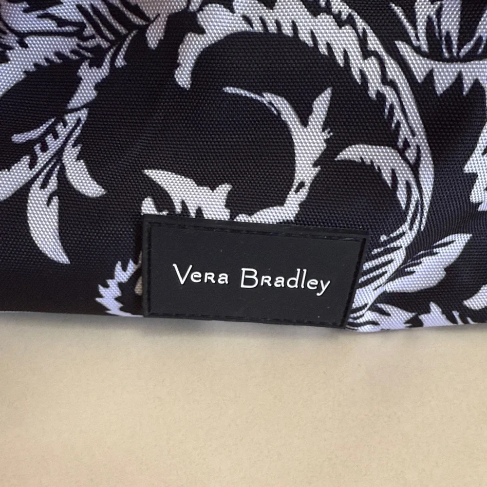 Vera Bradley NWT Reactive Recycled Lighten Up Black and White Tote 19x13x6